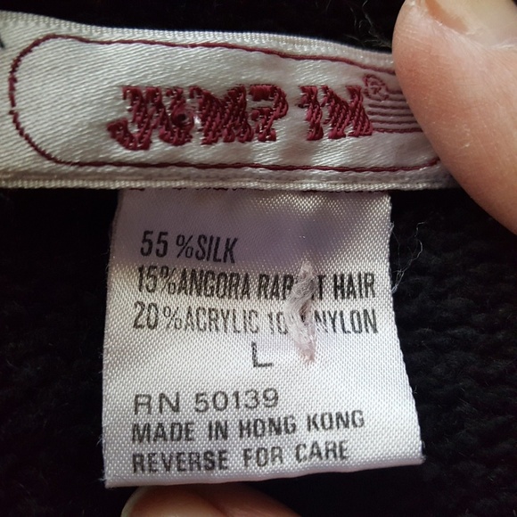 Jump In Sequin Sweater Top Women's Size L Black D89 - Picture 6 of 6